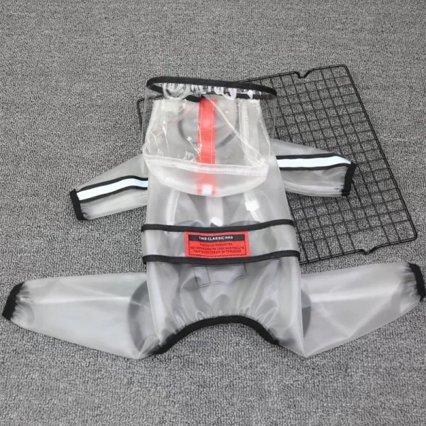 Dog Raincoat Dog Clothes Transparent Raincoat Light Waterproof Coat for Dogs Pet Cloak Small Dogs Cat Chihuahua Teddy Jumpsuit - Image 3