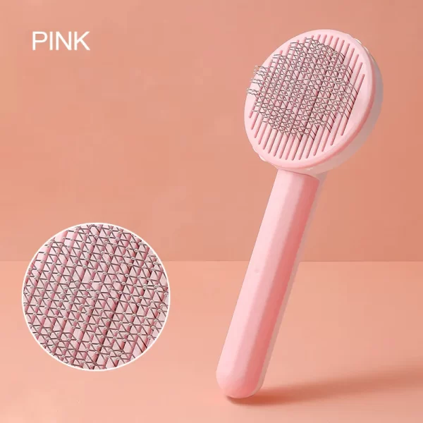 Pet Cat Brush Comb Self Cleaning Slicker Brush For Cat Hair Removes Tangled Pet Hair Massages Comb Cats Accessories - Image 6