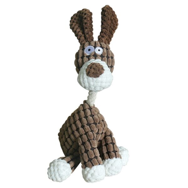 Fun Pet Toy Donkey Shape Corduroy Chew Toy For Dogs - Image 17
