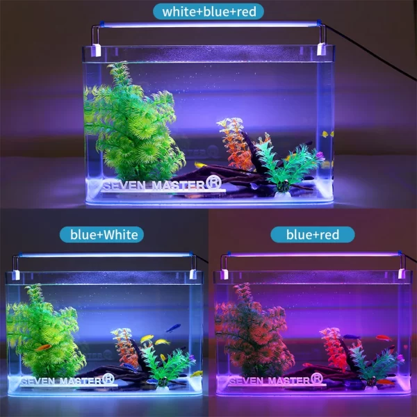 90-260V Aquarium Light Bar LED Fish Tank Lamp Plant Grow Lighting 18-58cm Extensible Aquatic Landscape Decor AccessoriesUS/EU - Image 3