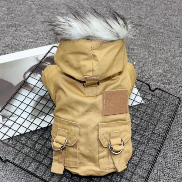 Dog Clothes Winter Puppy Pet Dog Coat Jacket For Small Medium Dogs Thicken Warm Hoodie Jacket - Image 5