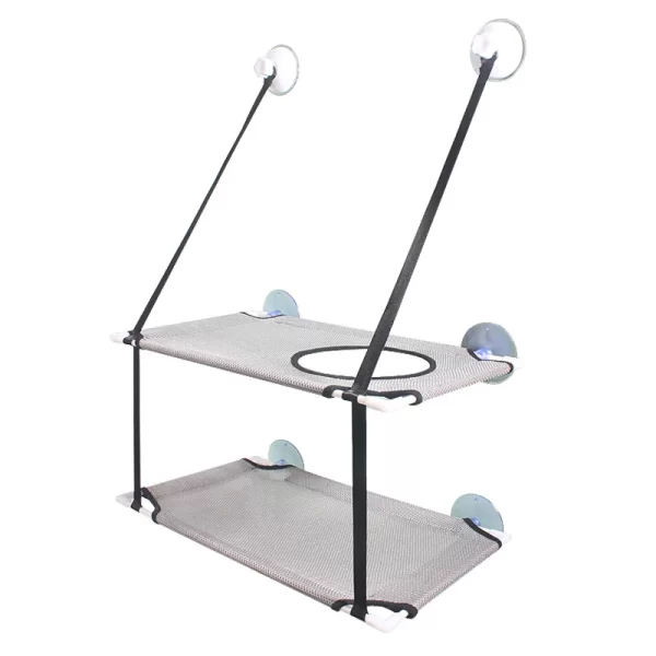 Cat Hammock Cat Window Bed Kitten Sunny Seat Hanging Mount Beds Cat Sofa Puppy Sleeping Kennel Suction Cup Wall Pet Hanging Beds - Image 9