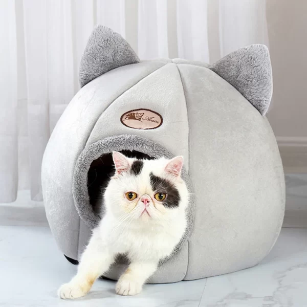 Deep Sleep Comfort in Winter Cat Bed Little Dogs Basket for Cat‘s House for Products Pets Tent Cozy Cave Beds Indoor Dropship - Image 3