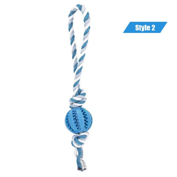 Dog Toys Treat Balls Chewing Bite Resistant Toys Pet Tooth Cleaning - Image 18