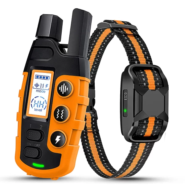 3300Ft Electric Dog Training Collar Remote Control Waterproof Pet BehaviorFor 5-120lbs Puppy With Shock Vibration Beep