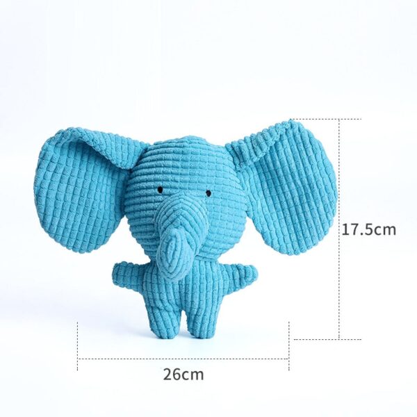 Fun Pet Toy Donkey Shape Corduroy Chew Toy For Dogs - Image 16
