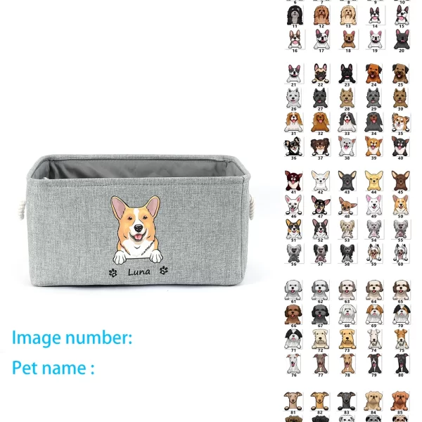Personalized Dog Toy Basket - Image 7