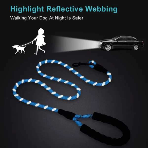 Strong Nylon Dog Leash Labrador French bulldog Harness Leashes  Reflective Leash Training Safety Dog Leashes Ropes 150/200/300cm - Image 3