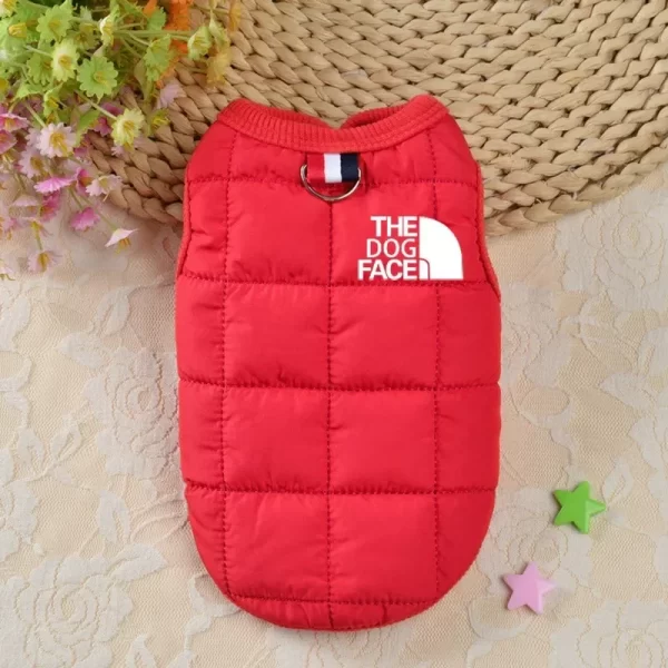 Designer Trendy Dog Clothes Winter Warm Pet Coat with fur inside for Small to Medium Dog with Dog Face Stereo Logo For Chihuahua French Bulldog Havanese Costume - Image 5