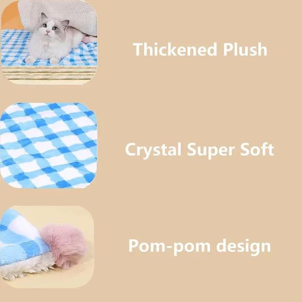 Cozy Checkered Pet Blanket - Image 7