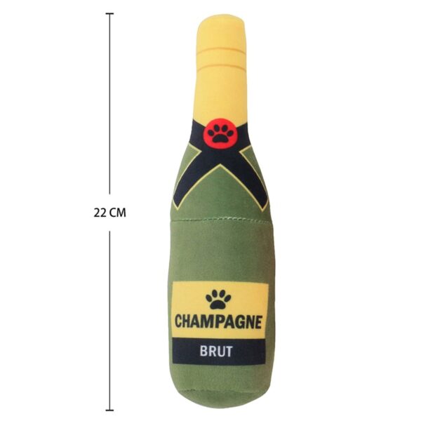 Squeaky Champagne Tequila Bottle Shape Toy - Image 2