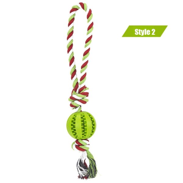 Dog Toys Treat Balls Chewing Bite Resistant Toys Pet Tooth Cleaning - Image 3