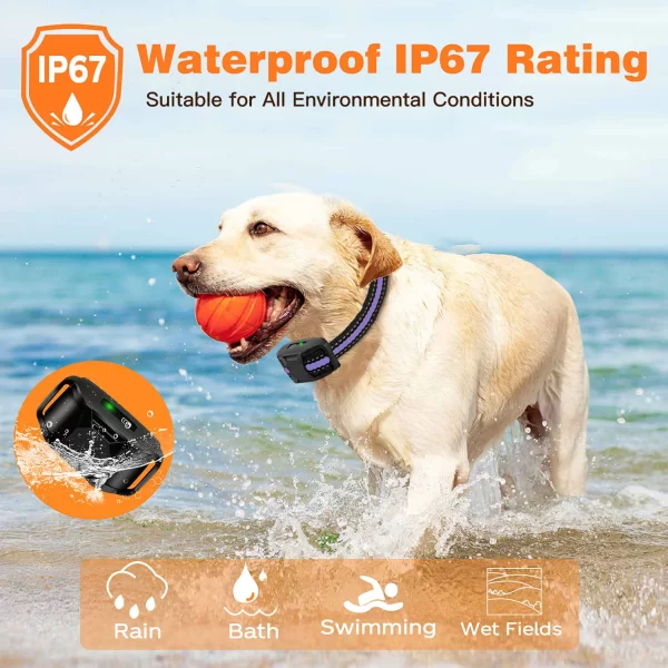 3300Ft Electric Dog Training Collar Remote Control Waterproof Pet BehaviorFor 5-120lbs Puppy With Shock Vibration Beep - Image 6