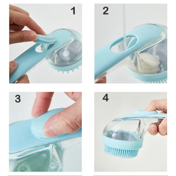 Soft Silicone Dog Bathing Brush - Image 4