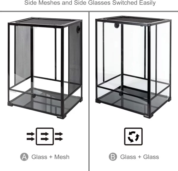 Reptile Tall Glass Terrarium - Image 5