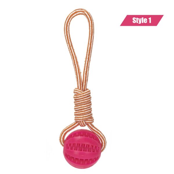 Dog Toys Treat Balls Chewing Bite Resistant Toys Pet Tooth Cleaning - Image 7