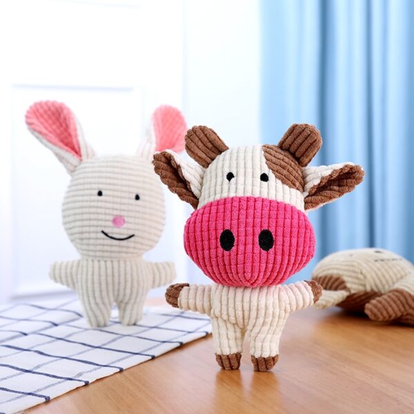 Fun Pet Toy Donkey Shape Corduroy Chew Toy For Dogs - Image 12