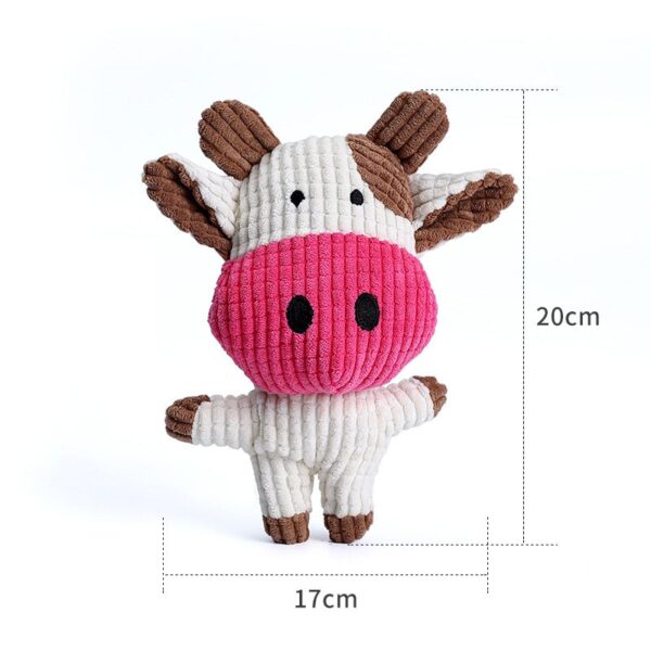 Fun Pet Toy Donkey Shape Corduroy Chew Toy For Dogs - Image 5