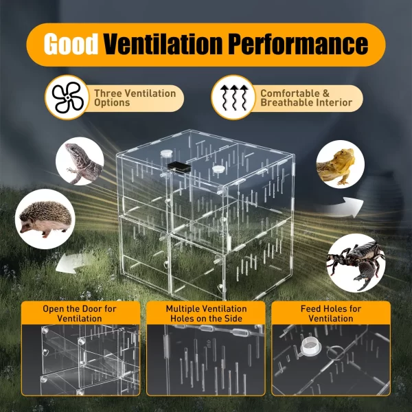 4 Grids Acrylic Pet Reptile Breeding Box - Image 4