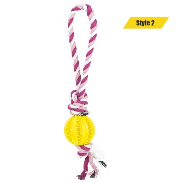 Dog Toys Treat Balls Chewing Bite Resistant Toys Pet Tooth Cleaning - Image 22