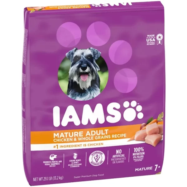 Healthy Aging Adult Dry Dog Food for Mature and Senior Dogs with Real Chicken, 29.1 lb. Bag - Image 4