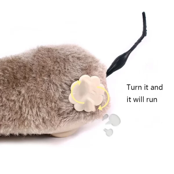 Creative Cat Toy Clockwork Spring Power Plush Mouse Toy - Image 2