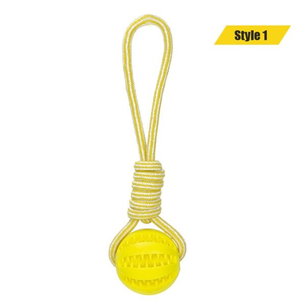 Dog Toys Treat Balls Chewing Bite Resistant Toys Pet Tooth Cleaning - Image 13