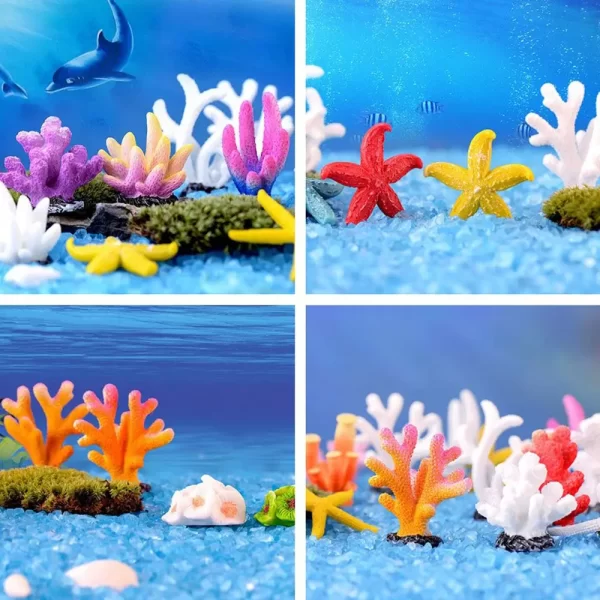 1Pc Simulation Aquarium Resin Coral Ornaments Fish Tank Aquarium Decoration Artificial Coral for Fish Tank Ornaments
