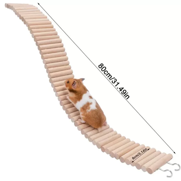 Nature Wood 2in1 Cage Ladder - Image 7