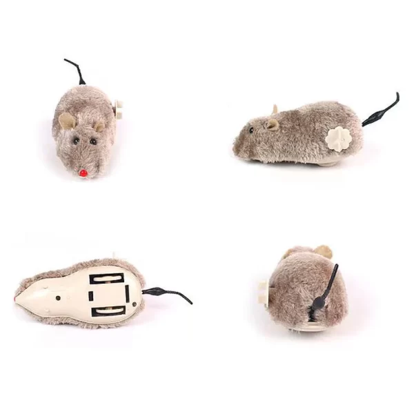 Creative Cat Toy Clockwork Spring Power Plush Mouse Toy - Image 3
