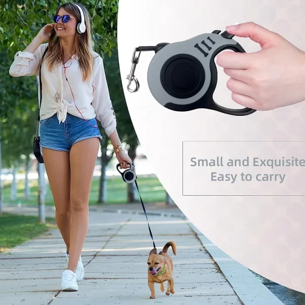 3m 5m Dog Leash Durable Automatic Retractable Nylon Cat Lead Rope For Dogs Puppy Walking Running Lead Roulette Dog Accessories - Image 5