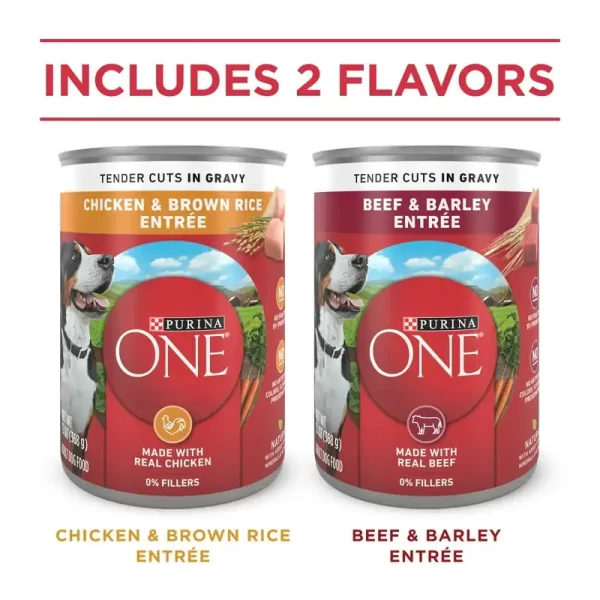 Beef & Chicken Wet Dog Food Variety Pack,13 oz Can (6 Pack) - Image 4
