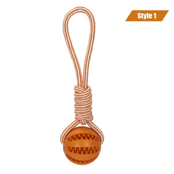 Dog Toys Treat Balls Chewing Bite Resistant Toys Pet Tooth Cleaning - Image 23