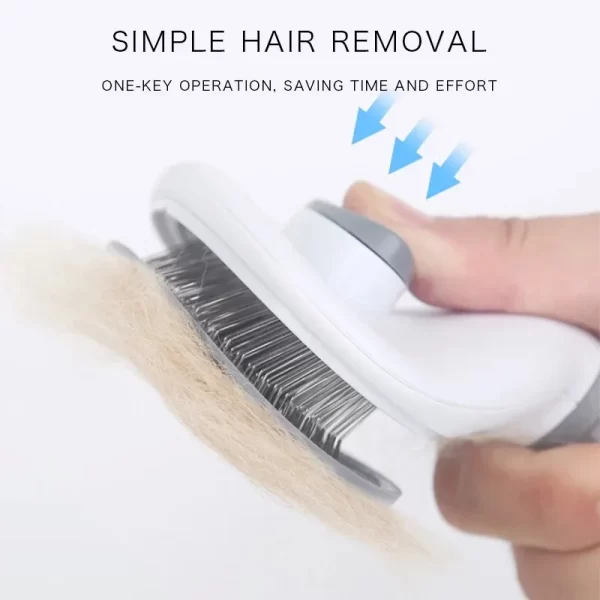 Pet Dog Brush Cat Comb Self Cleaning Pet Hair Remover Brush For Dogs Cats Grooming Tools Pets Dematting Comb Dogs Accessories - Image 2
