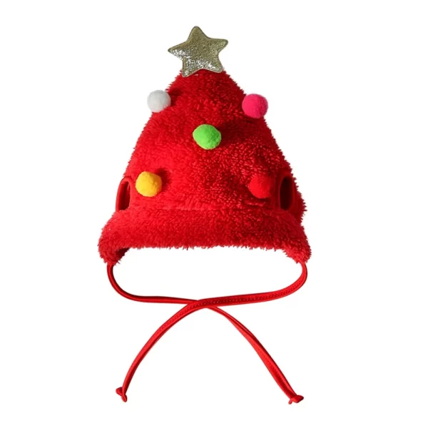 Adorable Pet Christmas Tree Pom-Pom Hat - Image 10