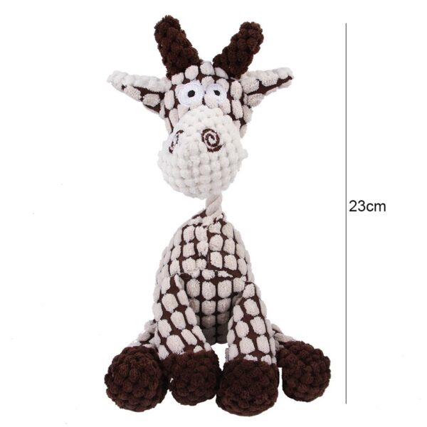 Fun Pet Toy Donkey Shape Corduroy Chew Toy For Dogs - Image 9