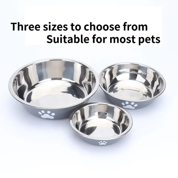 Non-slip Dog Bowls For Small Medium Large Dog Feeder Bowls Drinkers Stainless Steel High Capacity Pet Feeders Dogs Accessories - Image 2