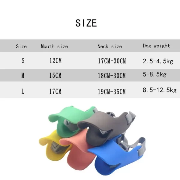 Dog Muzzle Silicone Duck Muzzle Mask for Pet Dogs Anti Bite Stop Barking Small Large Dog Mouth Muzzles Pet Dog Accessories - Image 6