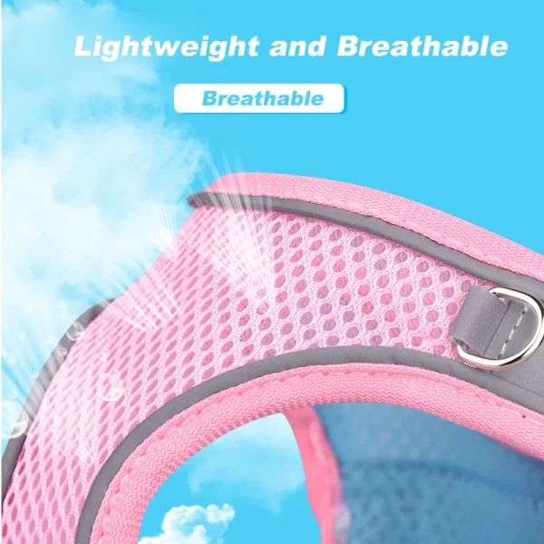 Reflective Adjustable Vest Harness Strap & Leash - Image 4