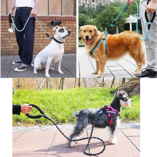 Strong Nylon Dog Leash Labrador French bulldog Harness Leashes  Reflective Leash Training Safety Dog Leashes Ropes 150/200/300cm - Image 2