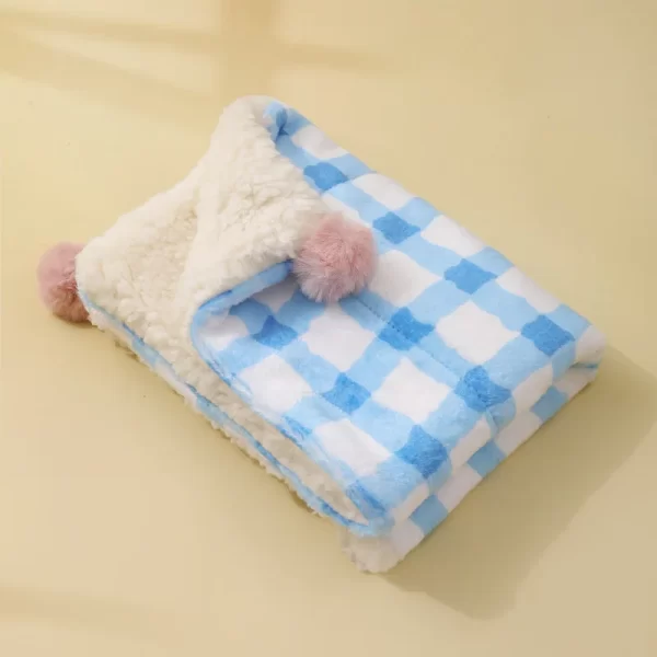 Cozy Checkered Pet Blanket - Image 9