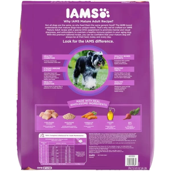 Healthy Aging Adult Dry Dog Food for Mature and Senior Dogs with Real Chicken, 29.1 lb. Bag - Image 2