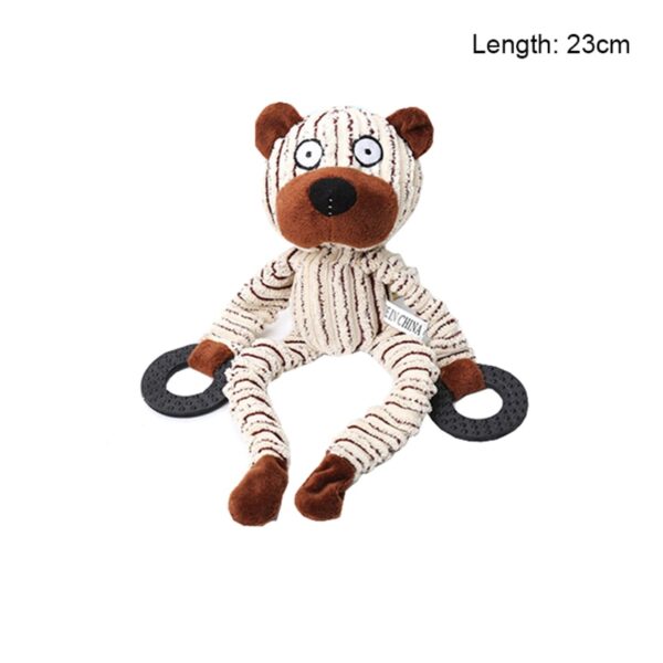 Fun Pet Toy Donkey Shape Corduroy Chew Toy For Dogs - Image 18