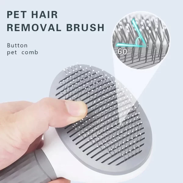 Pet Dog Brush Cat Comb Self Cleaning Pet Hair Remover Brush For Dogs Cats Grooming Tools Pets Dematting Comb Dogs Accessories - Image 3